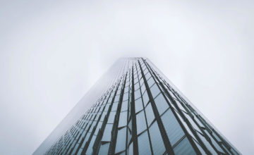 Pictures of Madrid Architecture in the Fog